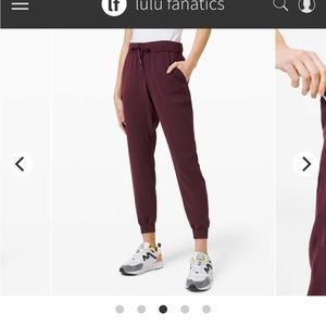Lululemon black On the Fly Jogger size 2